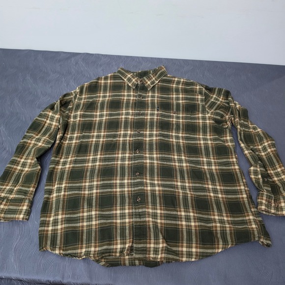 G.H. Bass & Co. Other - G.H. Bass & Co. Flannel Shirt Mens XXL Green Plaid Excellent Long Sleeve Cotton